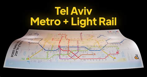 Nta Map Tel Aviv Metro Light Rail Constantine Konovalov