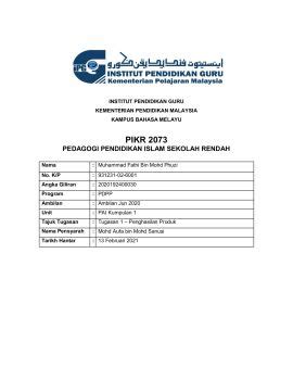 Pedagogi Pendidikan Islam 499 9 Fathi Membalik PDF Dalam Talian