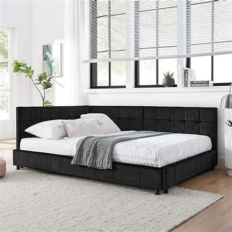 Amazon Softsea Full Size Upholstered Corner Daybed Modern L