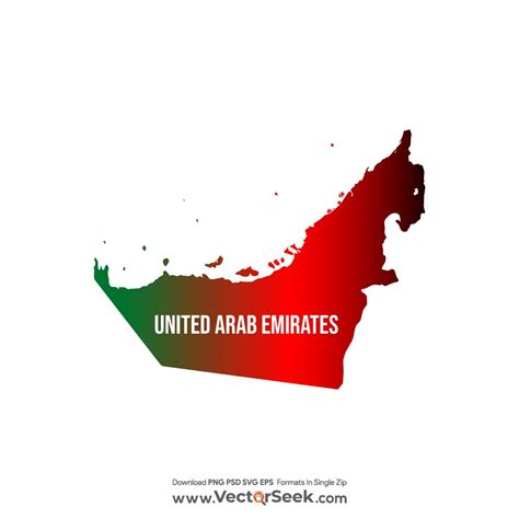 United Arab Emirates Map Vector Ai Png Svg Eps Free Download