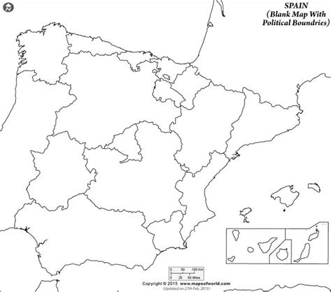 Blank Map Of Spain Spain Map Outline Map Of Spain Map Outline