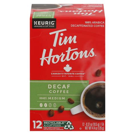 Save on Tim Hortons Decaf Medium Roast Coffee K-Cup Pods Order Online ...