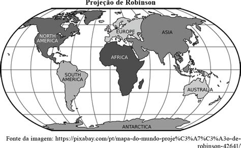 AIO Observe O Mapa A Respeito Da Projecao Cartografica De