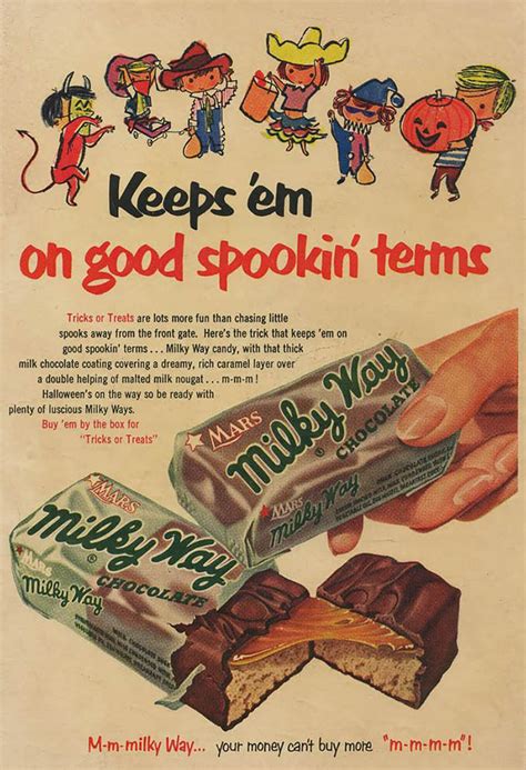 Dying for Chocolate: Retro Halloween Chocolate Candy Ads