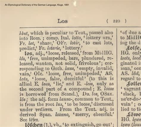 To loosen, divide, cut apart, untie, separate: a loose etymology - APHELIS