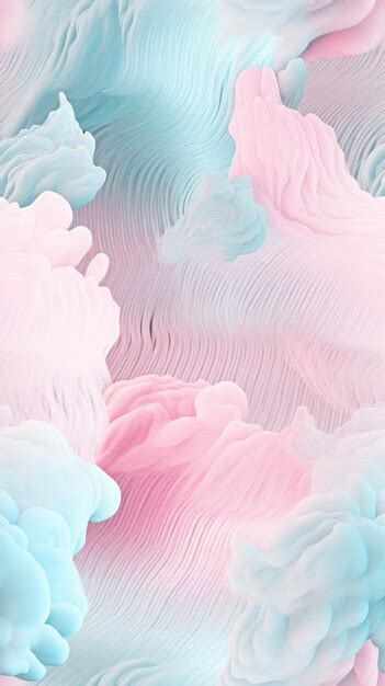 Premium AI Image | Pink and blue clouds wallpaper that says'cloud