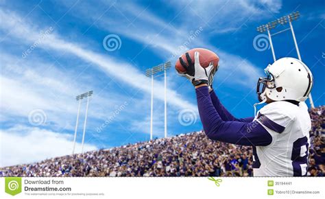 Football Touchdown Catch Stock Image Image Of Scoring 35194441