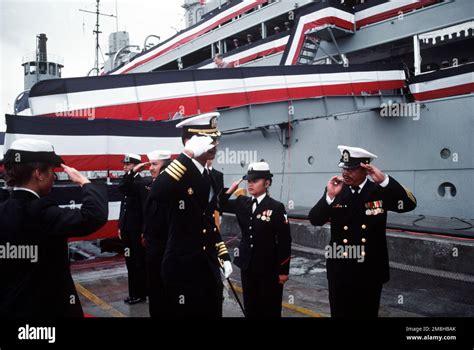 Capt Wilton Stewart Commanding Officer Of The Destroyer Tender Uss