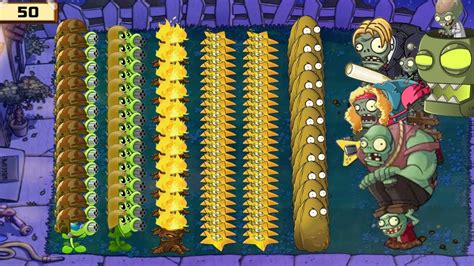 Plants Vs Zombies Gatling Pea X Starfruit Vs Dr Zomboss X Gargantuar