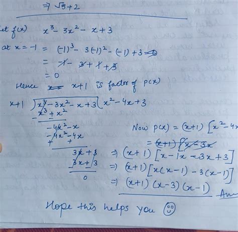 Using Factor Theorem Factorise X X X Brainly In