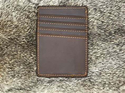 Leather Card Holder LEATHER WALLET Leather Wallet - Etsy