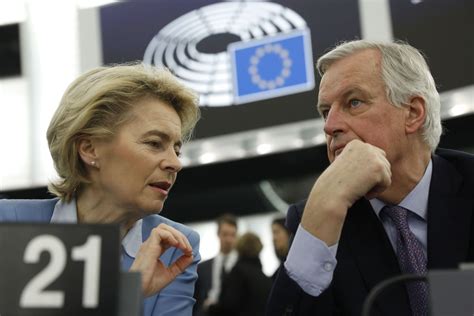 Eu Kommissionens Ordförande Ursula Von Der Leyen Och