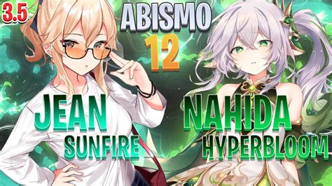 Jean Sunfire Nahida Hyperbloom Genshin Impact Abismo Sala