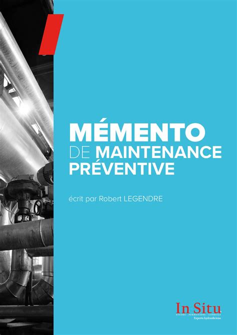 Calaméo Memento Maintenance Preventive R LEGENDRE