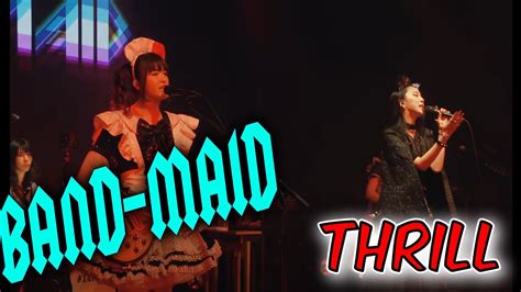 BAND MAID Thrill スリル Official Live Video JTMM Reaction and