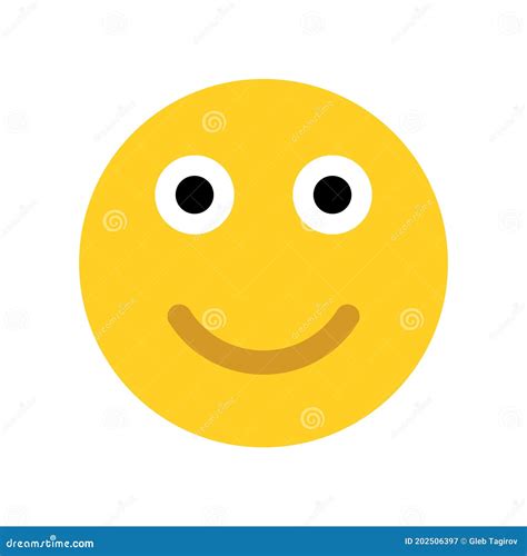 Yellow Happy Face. Emoji Face Stock Illustration - Illustration of ...