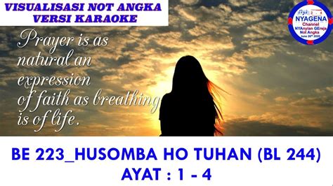 Be 223 Husomba Ho Tuhan Bl 244 Not Angka Youtube