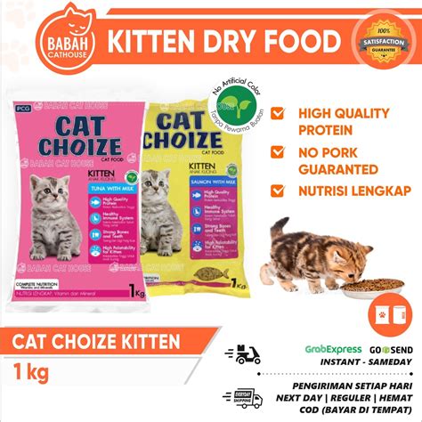 Jual CAT CHOIZE KITTEN 1KG Makanan Anak Kucing Murah Pakan Food TUNA