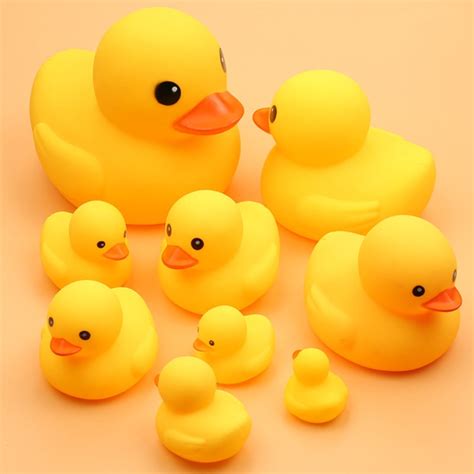 Baby Bath Duck Toy Mini Rubber Duck Squeak And Float Duck For Baby