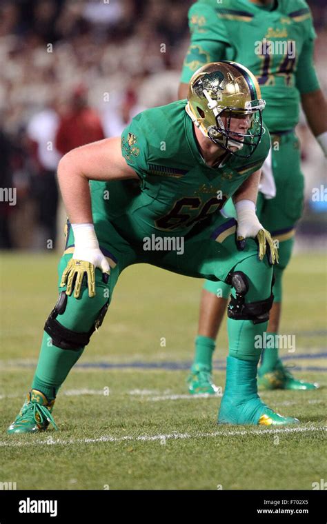 Fenway Park Massachusetts Usa 21st November 2015 Notre Dame Fighting Irish Offensive