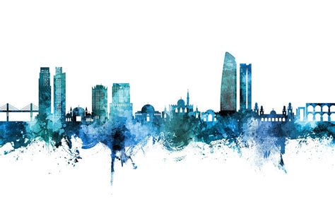 Amman Skyline #80 Digital Art by Michael Tompsett - Pixels