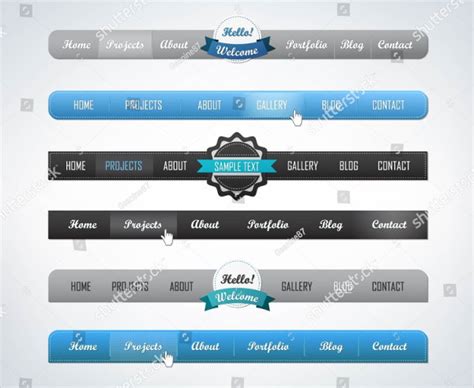 Navigation Bar Design - 17+ Free & Premium Download