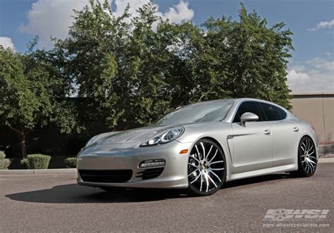 2011 Porsche Panamera With 22 Giovanna Kilis In Machined Black Wheels