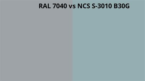 Ral 7040 Vs Ncs S 3010 B30g Ral Colour Chart Uk