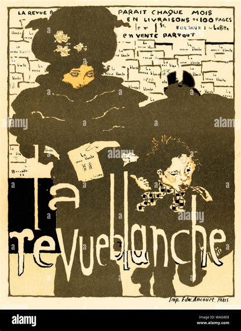 Pierre Bonnard La Revue Blanche Poster Stock Photo Alamy