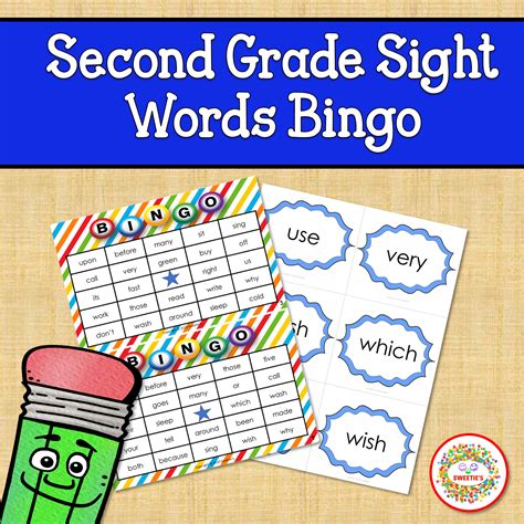 Sight Words Bingo Second Grade Made By Teachers