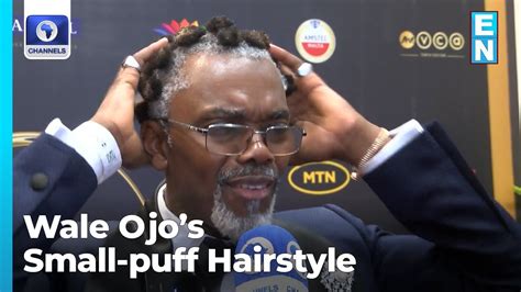 Actor Wale Ojo On Small Puff Hairstyle Celebrates Amvca Win Youtube