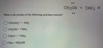 Answered What Is The Product Of The Following Acid Base Reaction