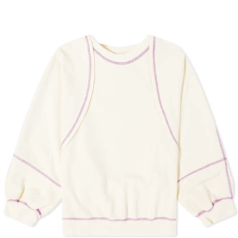 Rejina Pyo Harper Sweatshirt Organic Cotton French Terry Sand END