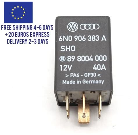 Relais Audi Seat Skoda Volkswagen N A Eur