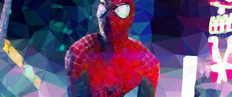 X Spiderman Low Poly Arts X Resolution Hd K Wallpapers