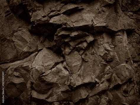 Brown stone background. Mountain close-up. Beautiful rock texture ...