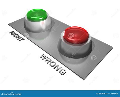 Right and wrong buttons stock illustration. Illustration of right ...