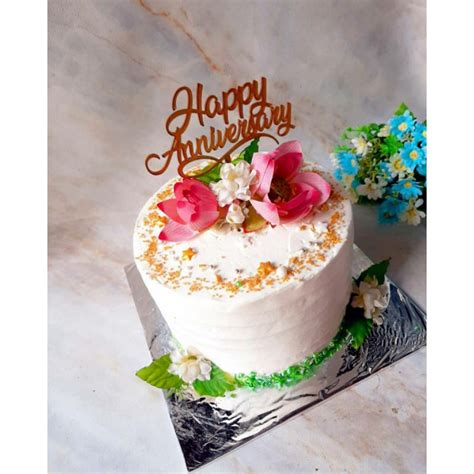 Jual Kue Anniversary Anniversary Cake Simple Shopee Indonesia