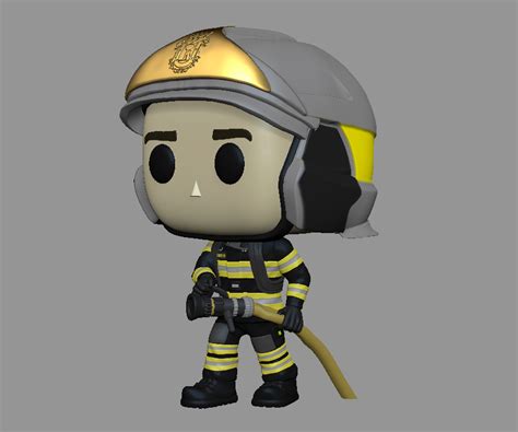 Archivo OBJ Funko Bombero Diseño imprimible en 3D para descargarCults