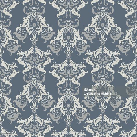 Vector Baroque Floral Pattern Classic Floral Ornament Vintage Seamless