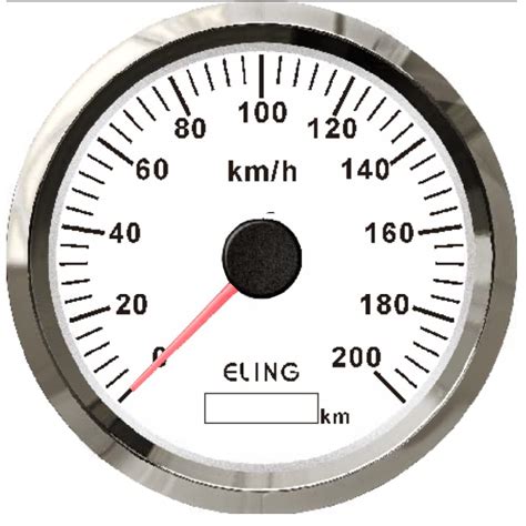 Eling Mm Km H Gps Speedometer Gauge For Car Truck Boat With Red