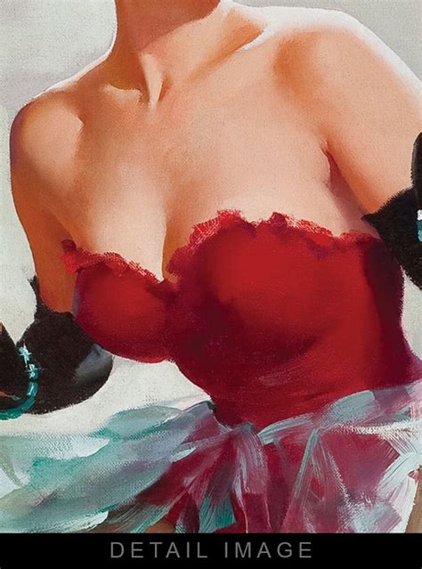 Gil Elvgren Admiring Miss Sylvania X Heavyweight Etsy