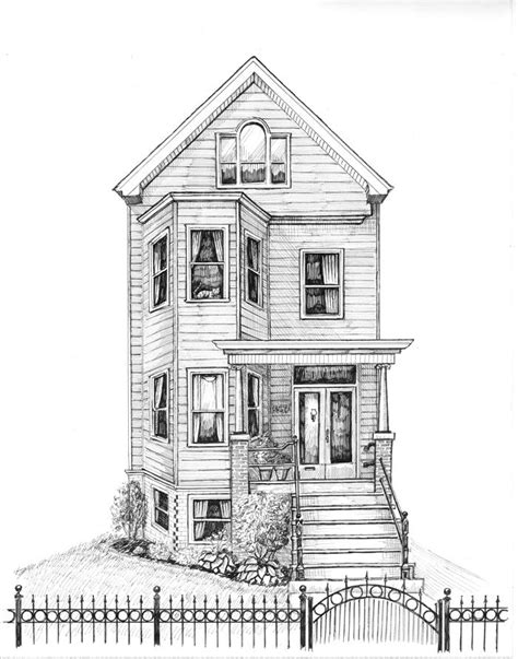 Portraits Of The Home In Pen Ink Artofit