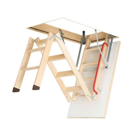 Wooden Loft Hatch With Ladder Fakro Ladder Lwk Komfort 3 Trade