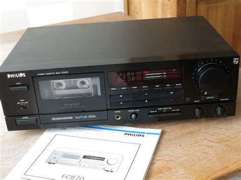 PHILIPS 1990 3 Head Stereo Cassette Deck FC870 Hifi Music System