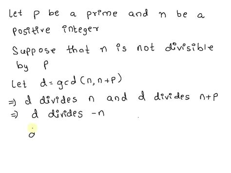 Solved Help With A Number Theory Proof Prove That For Every Prime P