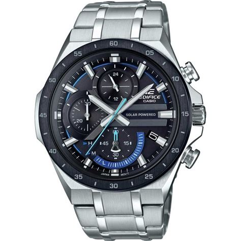 Casio Edifice Mens Stainless Steel Solar Chronograph Watch Watches