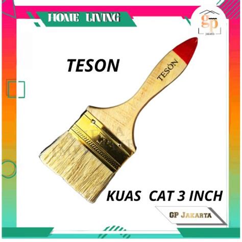 Jual Kuas Cat Inch Kuas Cat Dinding Merk Teson Gagang Kayu Alat