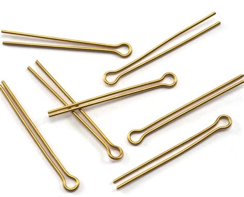 Brass Split Pin 35mm Thickness 09mm Raw Brass 2252 Etsy