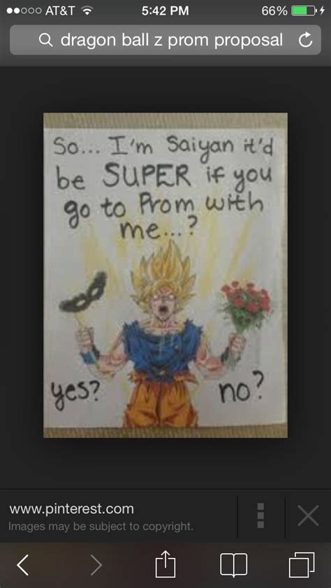 Dragon Ball Z Dragon Ball Z Prom Proposal Brian Williams